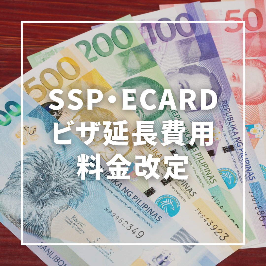 SSP・ビザ延長費用等現地費用の料金改定について