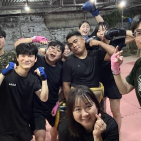 韓国人生徒たちとムエタイ体験 in Bacolod